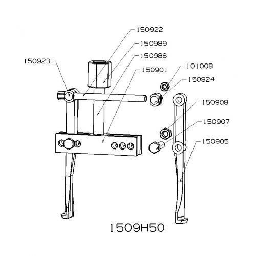 CONJUNTO HIDRÁULICO DE INTERIORES PARTE MECÁNICA FORZA SERIE 1500H